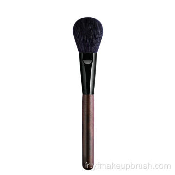 Brosse de maquillage en bois de sandale de cheveux de chèvre